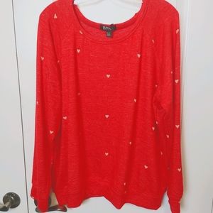 NWT Red Hearts Sweater Size XXL